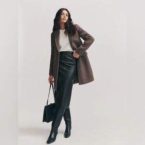 Reformation Whitmore Coat // Size Small // Color Hedgerow // Like New Condition